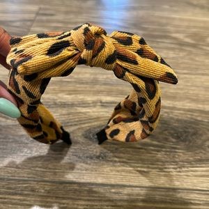 Leopard print head band